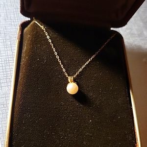 14k gold pearl necklace